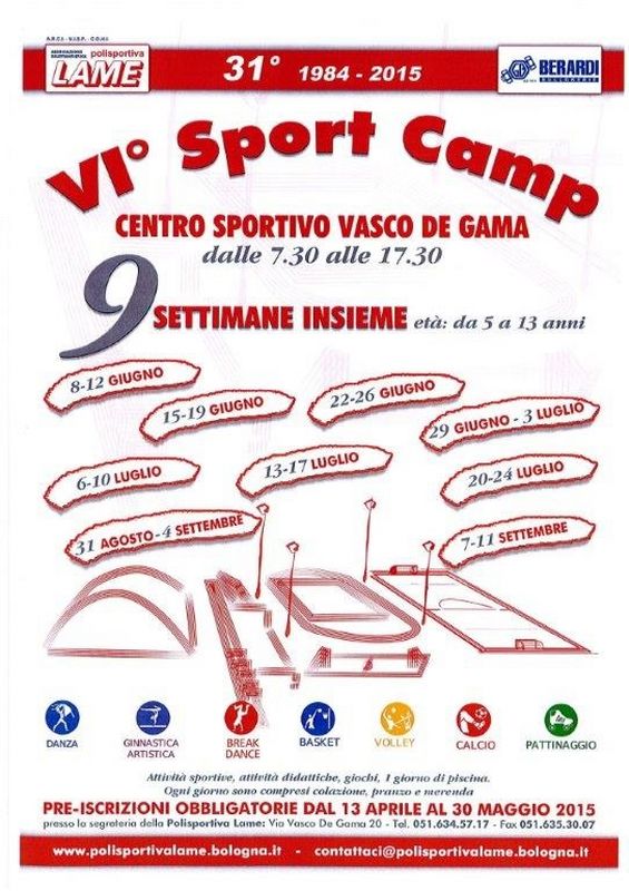 VI° Sport Camp, arrivederci a settembre